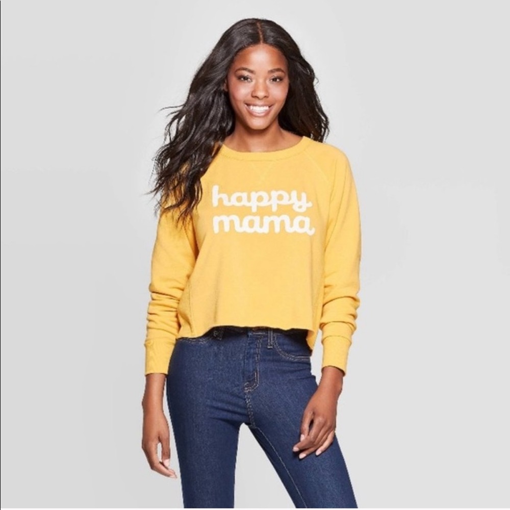 Happy mama cropped top